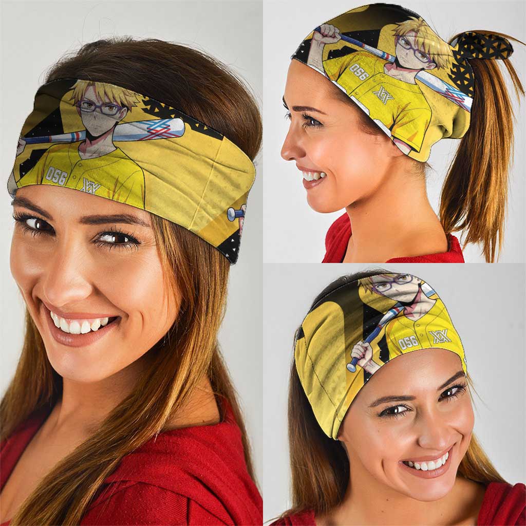 Goro Neck Gaiter Yellow Black Baseball Anime Crossover