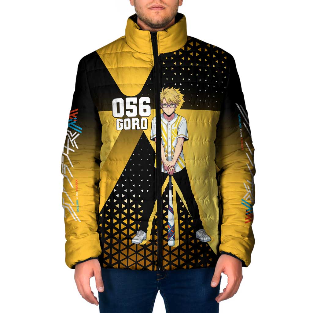 Goro Padded Jacket Yellow Black Baseball Anime Crossover