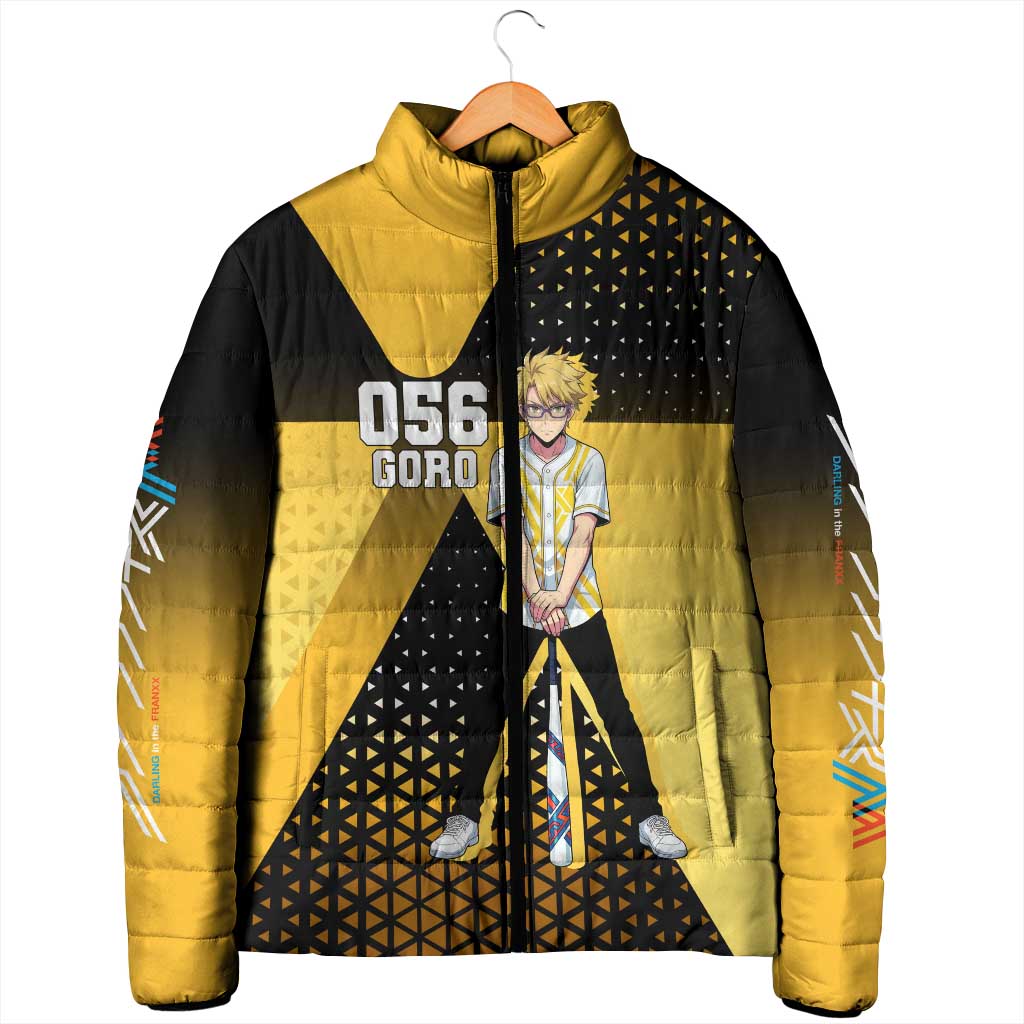 Goro Padded Jacket Yellow Black Baseball Anime Crossover