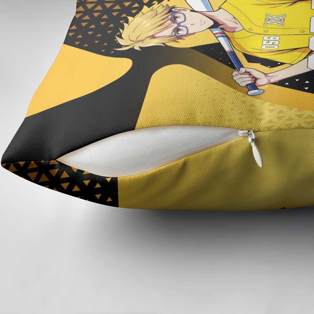 Goro Pillow Cover Yellow Black Baseball Anime Crossover
