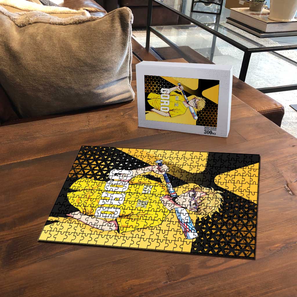 Goro Puzzle Yellow Black Baseball Anime Crossover