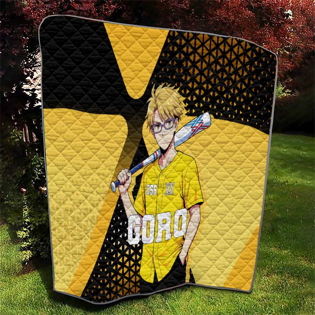 Goro Quilt Yellow Black Baseball Anime Crossover