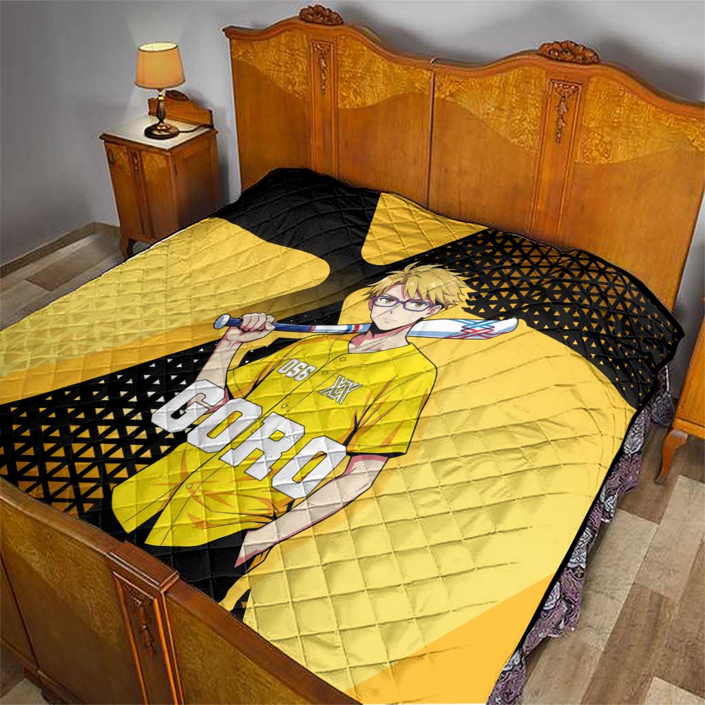 Goro Quilt Yellow Black Baseball Anime Crossover