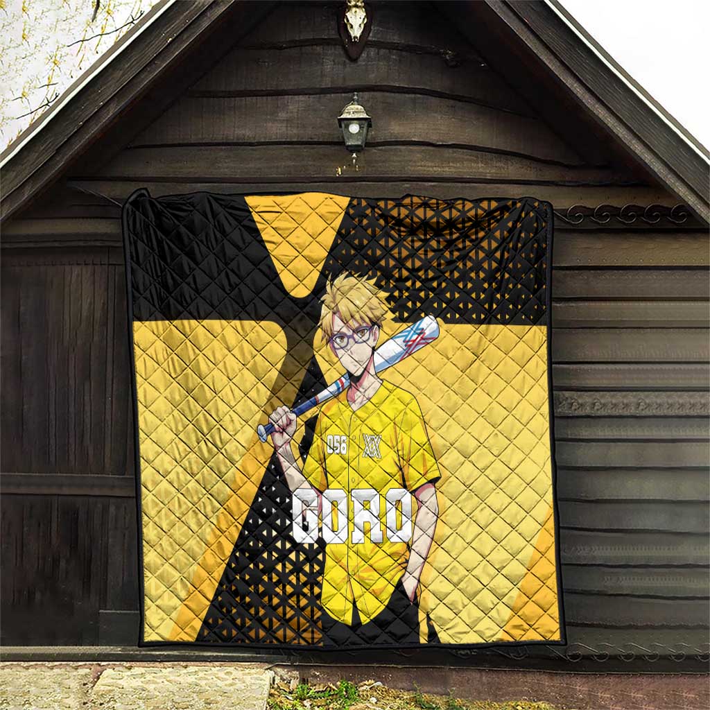Goro Quilt Yellow Black Baseball Anime Crossover