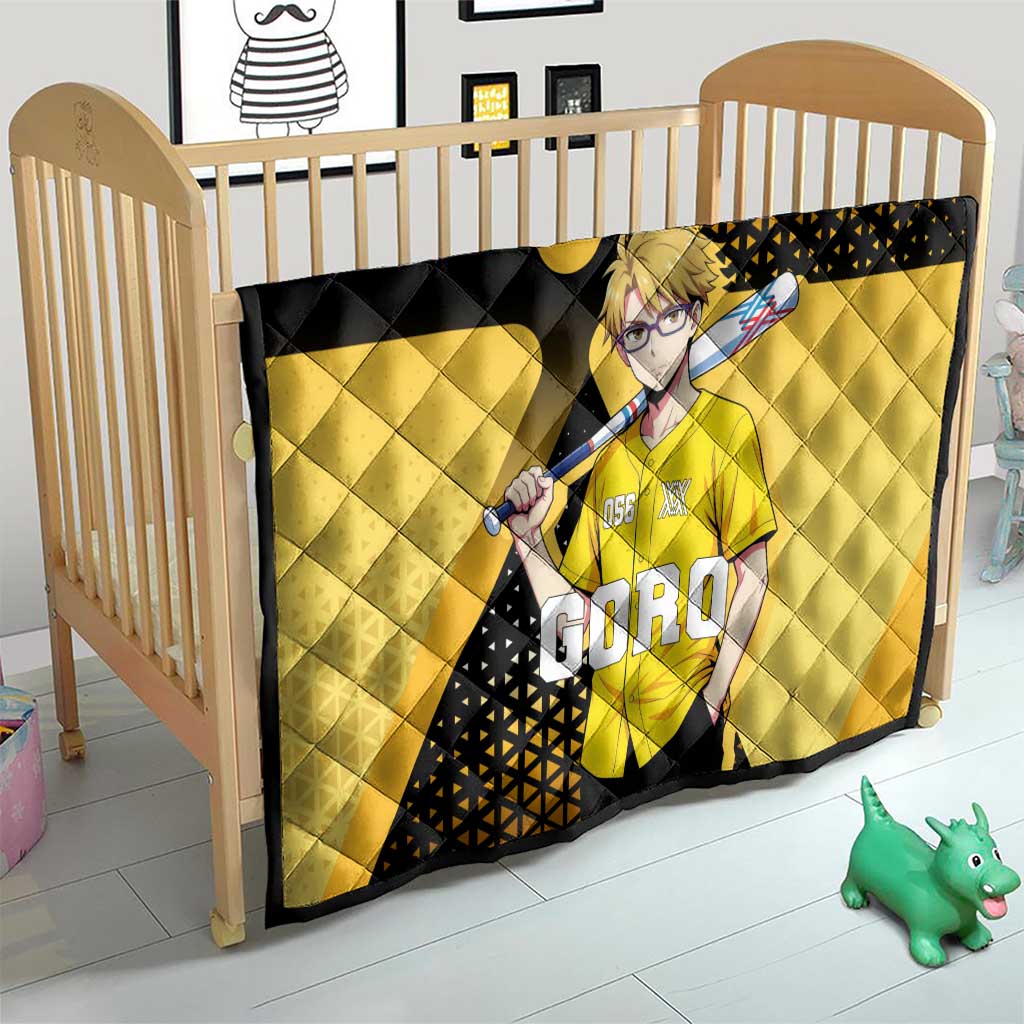 Goro Quilt Yellow Black Baseball Anime Crossover