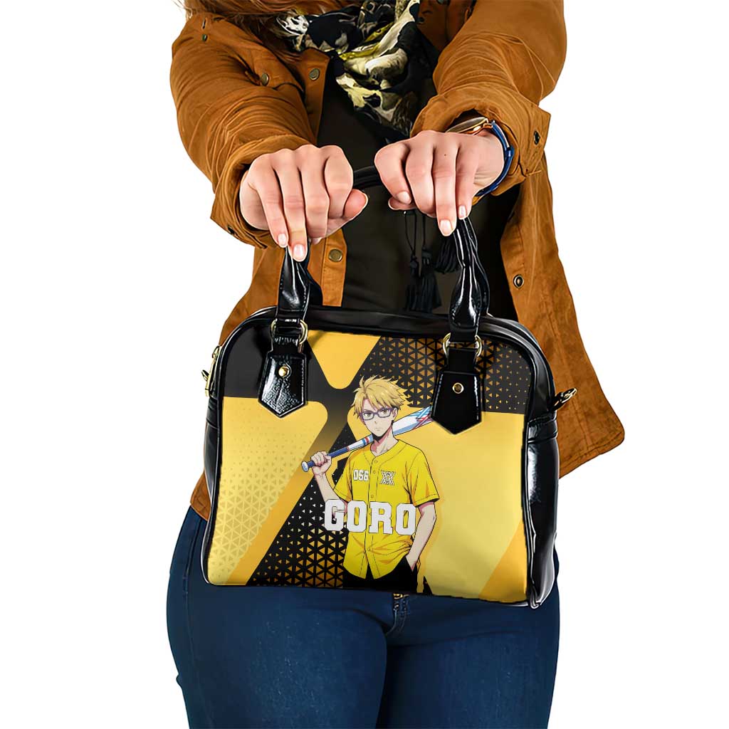Goro Shoulder Handbag Yellow Black Baseball Anime Crossover