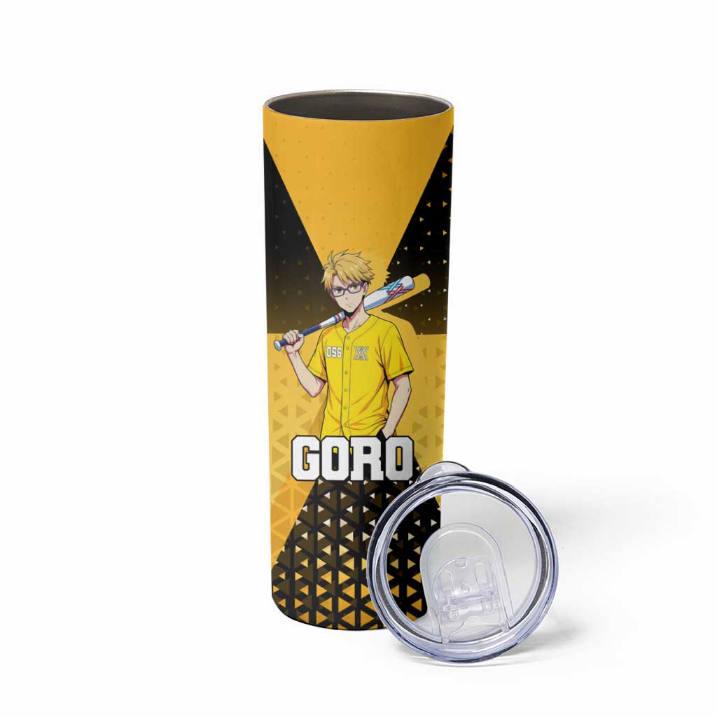 Goro Skinny Tumbler Yellow Black Baseball Anime Crossover