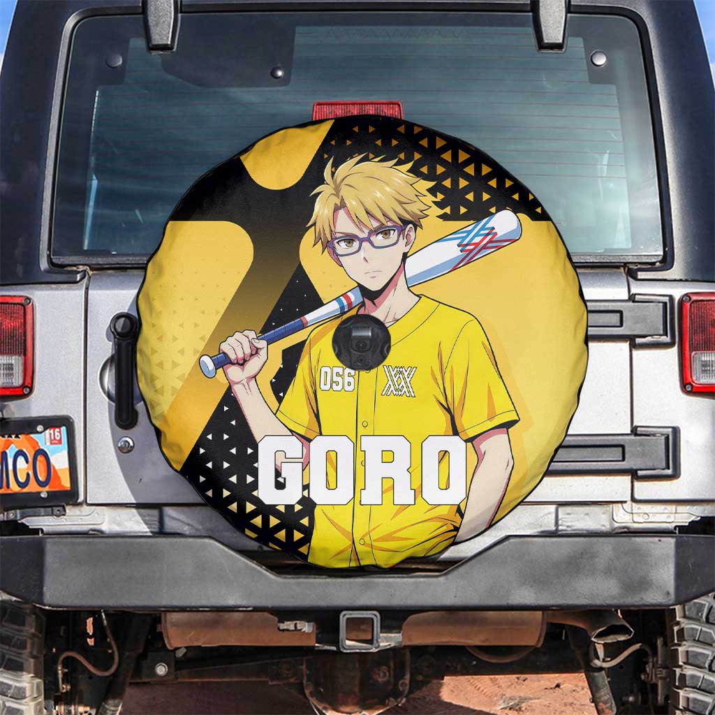 Goro Spare Tire Cover Yellow Black Baseball Anime Crossover