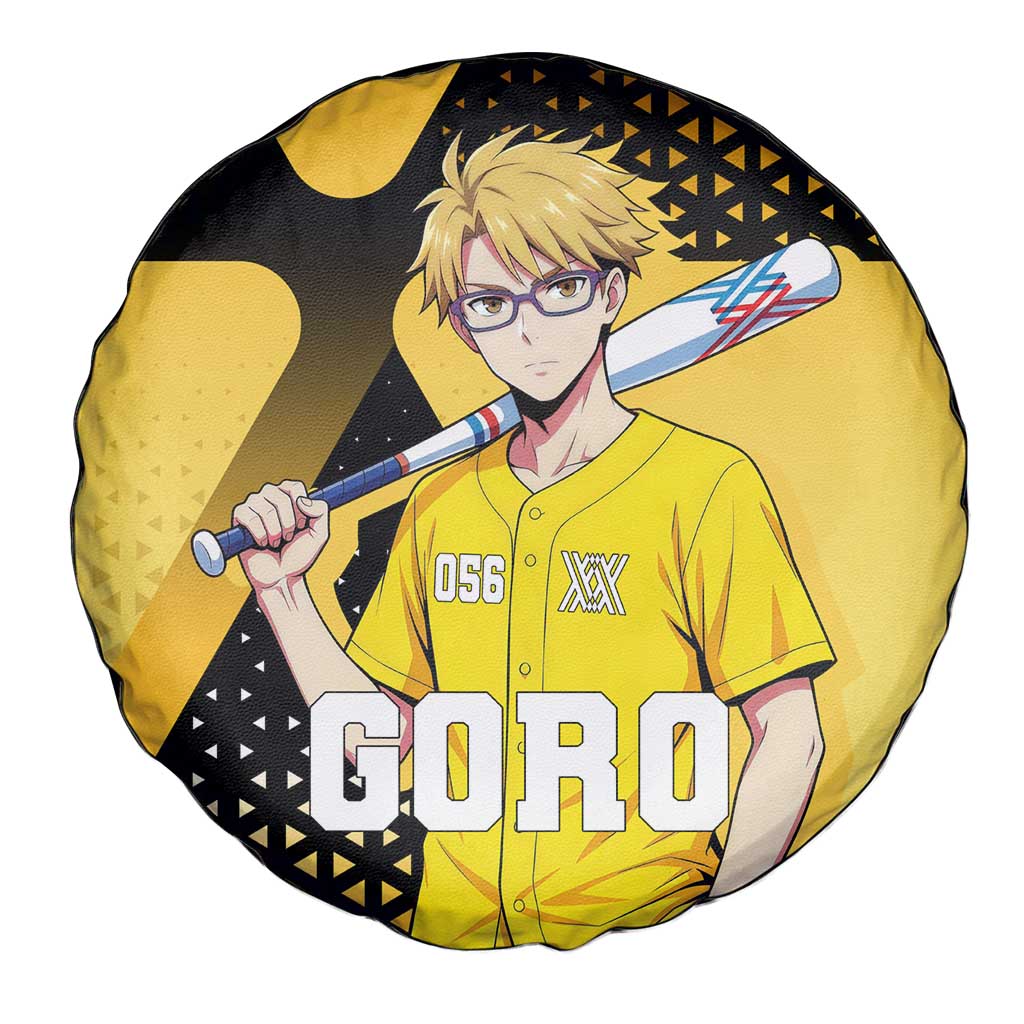 Goro Spare Tire Cover Yellow Black Baseball Anime Crossover