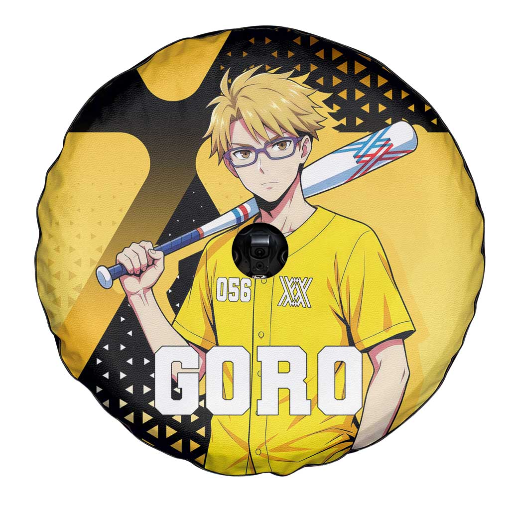 Goro Spare Tire Cover Yellow Black Baseball Anime Crossover