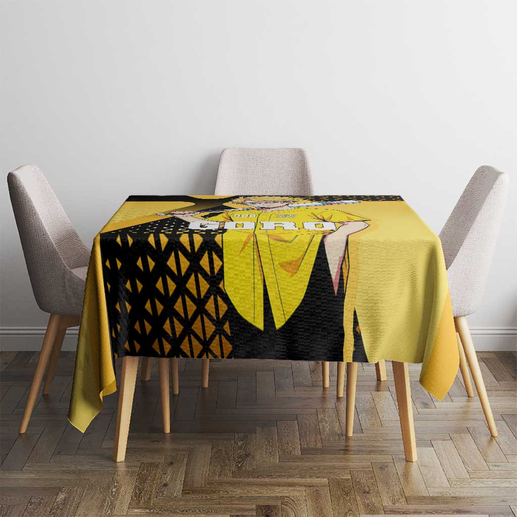 Goro Tablecloth Yellow Black Baseball Anime Crossover