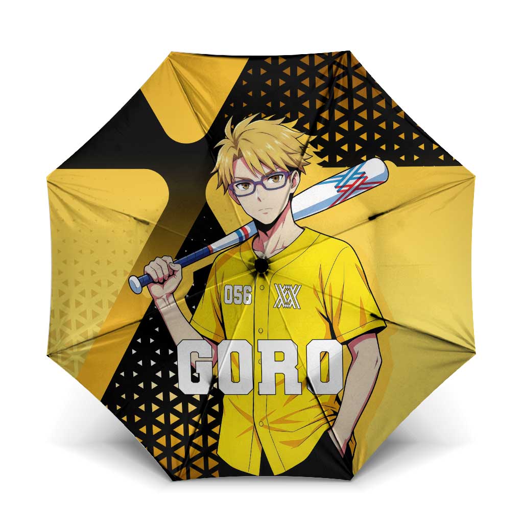 Goro Umbrella Yellow Black Baseball Anime Crossover