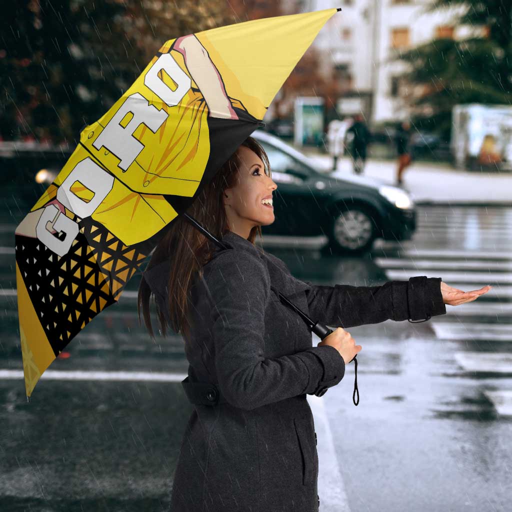 Goro Umbrella Yellow Black Baseball Anime Crossover