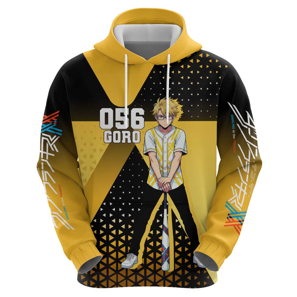 Goro Zip Hoodie Yellow Black Baseball Anime Crossover