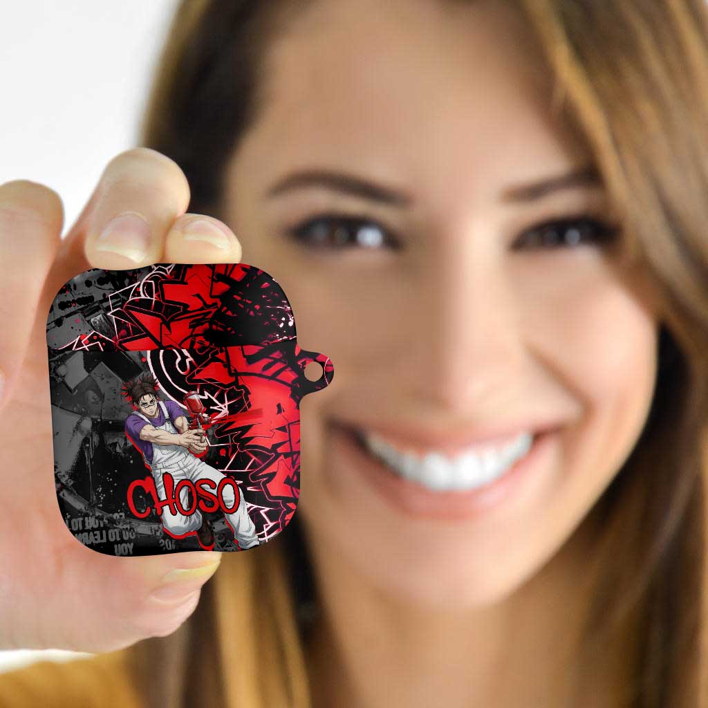 Choso Jujutsu Kaisen AirPods Case Urban Graffiti Street Art Style