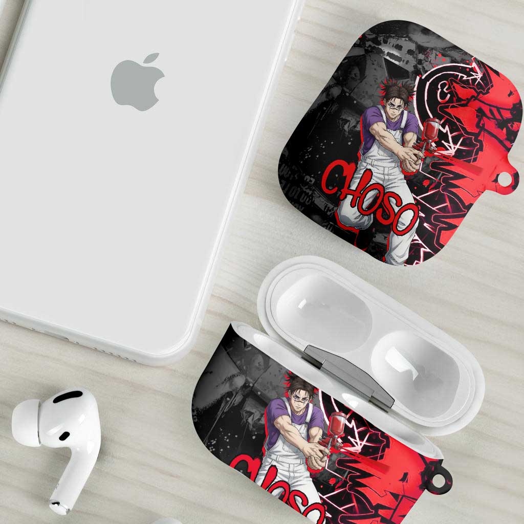Choso Jujutsu Kaisen AirPods Case Urban Graffiti Street Art Style