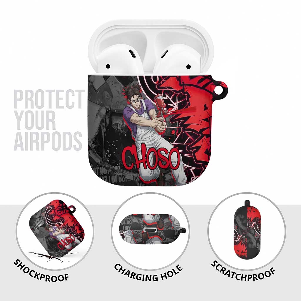 Choso Jujutsu Kaisen AirPods Case Urban Graffiti Street Art Style