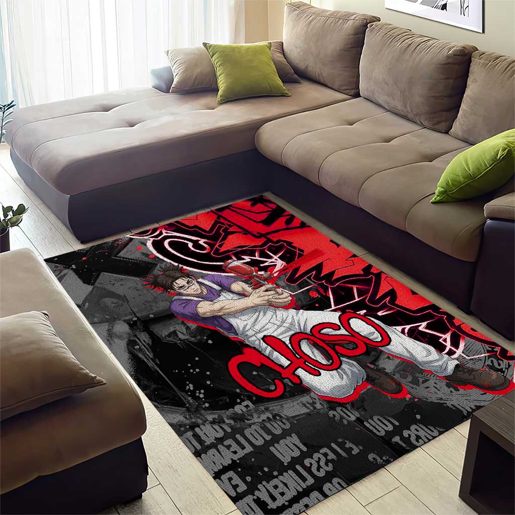 Choso Jujutsu Kaisen Area Rug Urban Graffiti Street Art Style