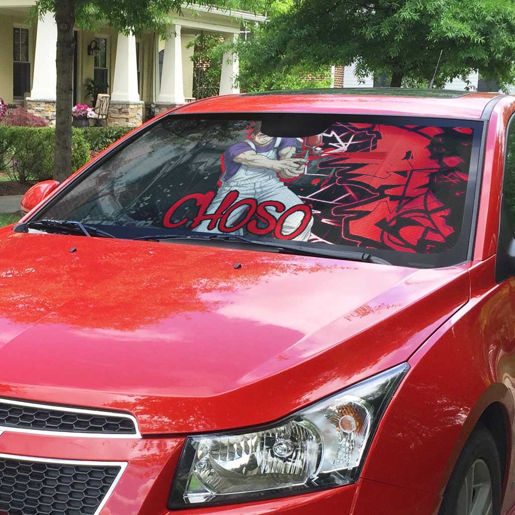 Choso Jujutsu Kaisen Auto Sun Shade Urban Graffiti Street Art Style
