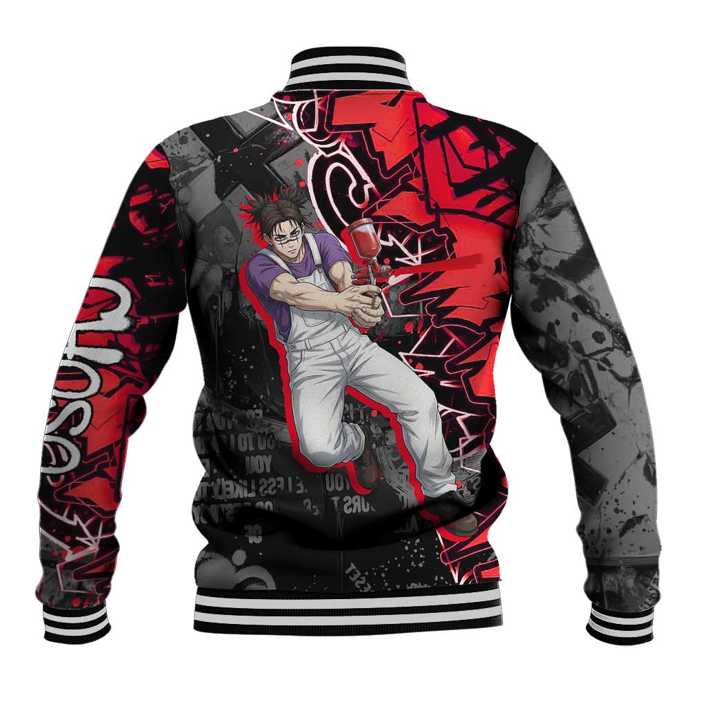 Choso Jujutsu Kaisen Baseball Jacket Urban Graffiti Street Art Style