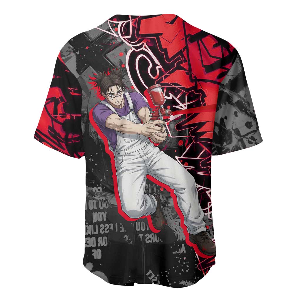 Choso Jujutsu Kaisen Baseball Jersey Urban Graffiti Street Art Style