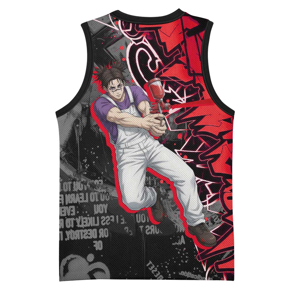 Choso Jujutsu Kaisen Basketball Jersey Urban Graffiti Street Art Style