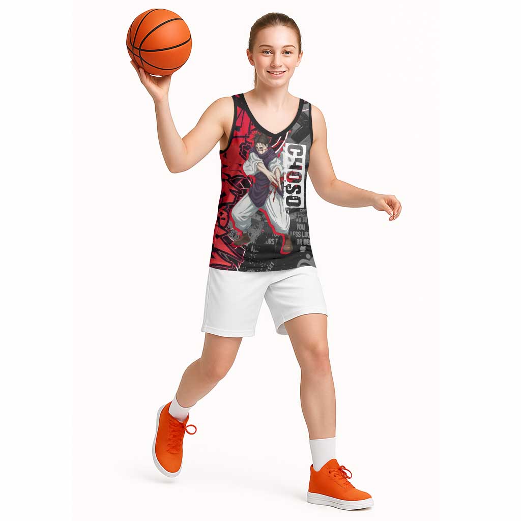 Choso Jujutsu Kaisen Basketball Jersey Urban Graffiti Street Art Style