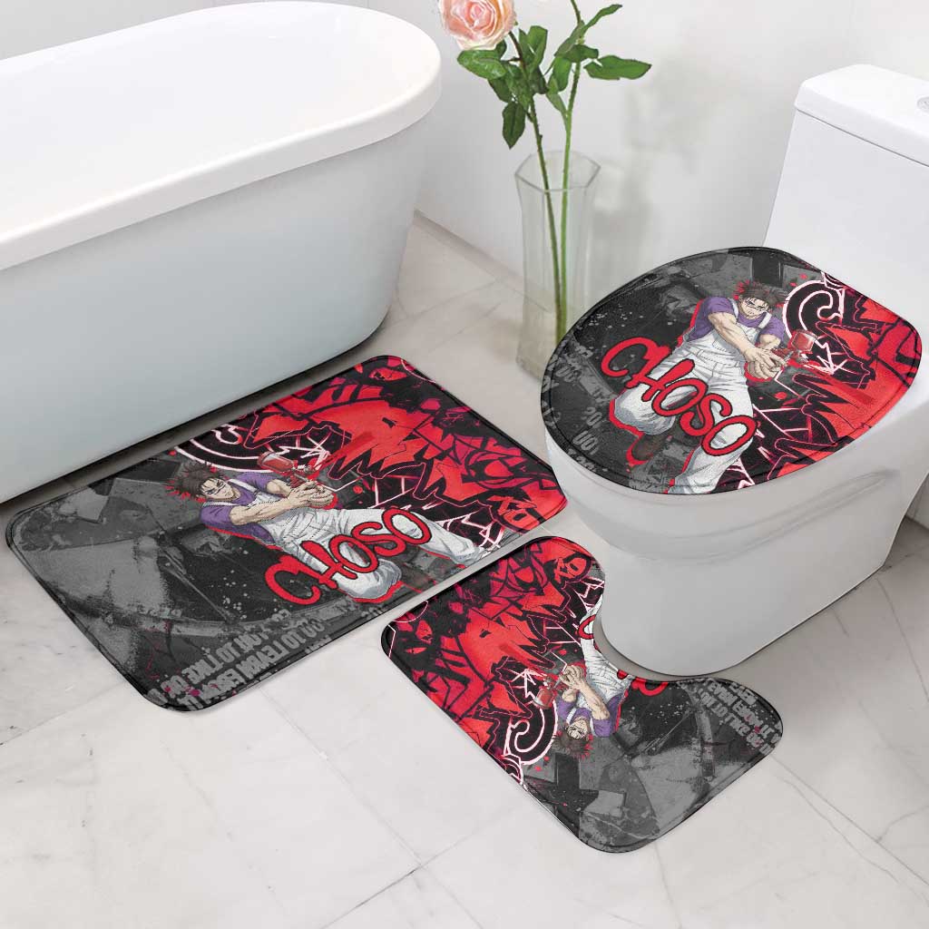 Choso Jujutsu Kaisen Bathroom Set Urban Graffiti Street Art Style