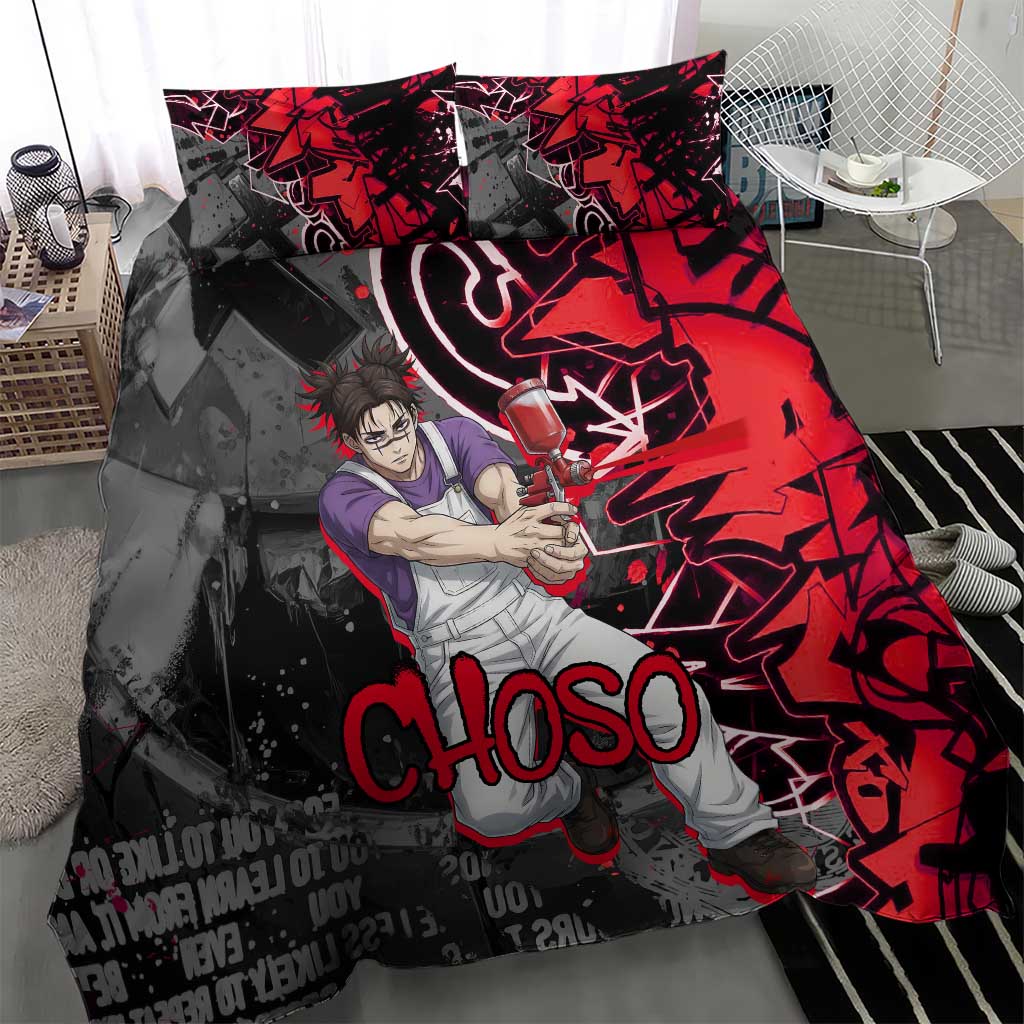 Choso Jujutsu Kaisen Bedding Set Urban Graffiti Street Art Style