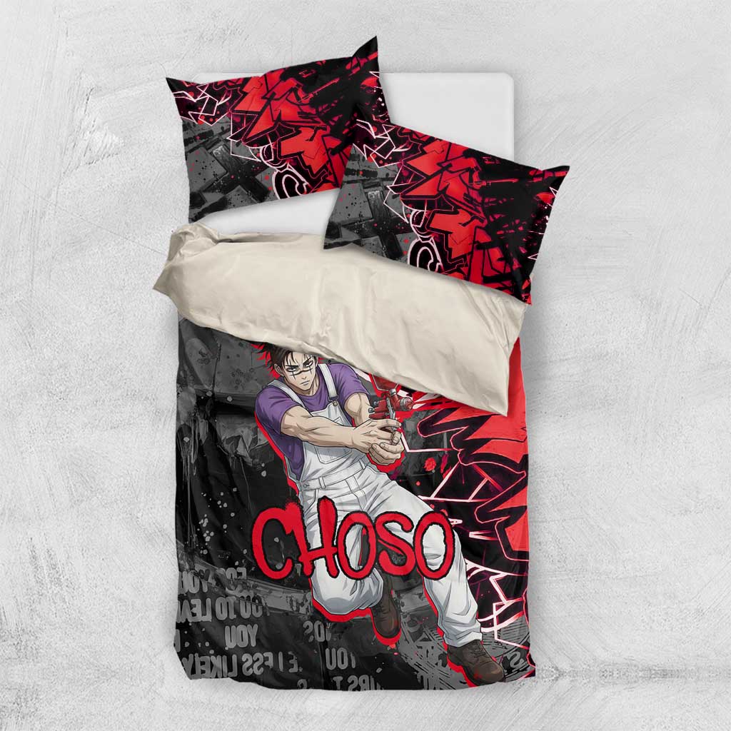 Choso Jujutsu Kaisen Bedding Set Urban Graffiti Street Art Style