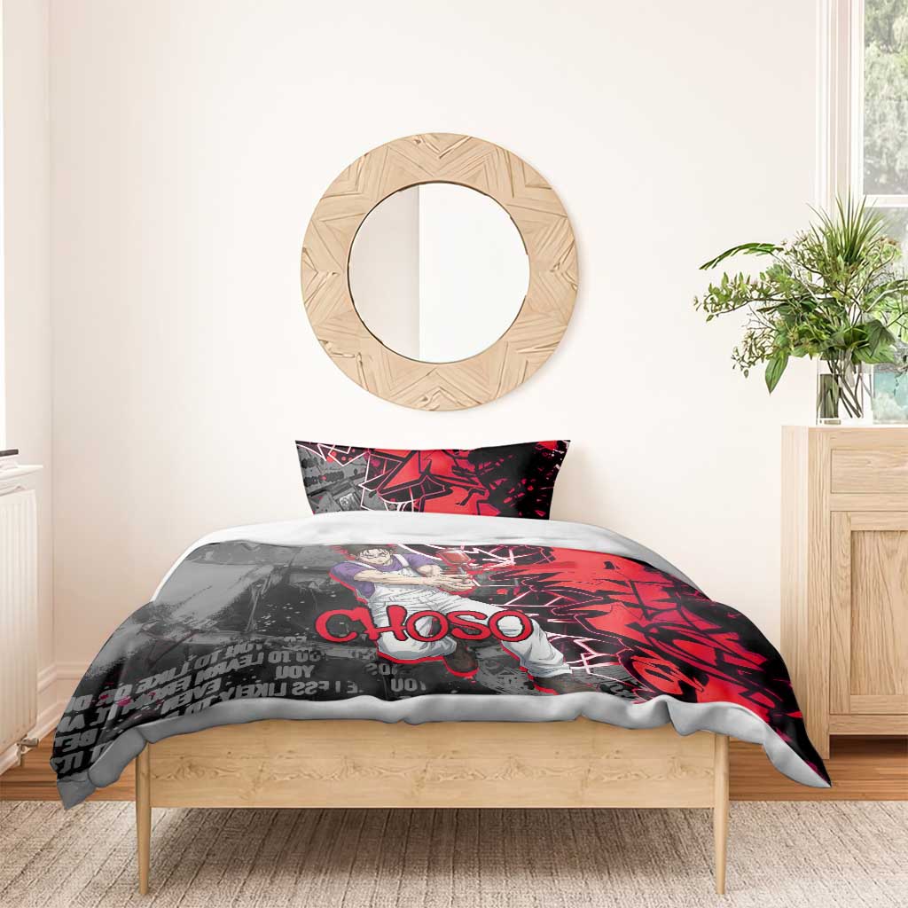 Choso Jujutsu Kaisen Bedding Set Urban Graffiti Street Art Style