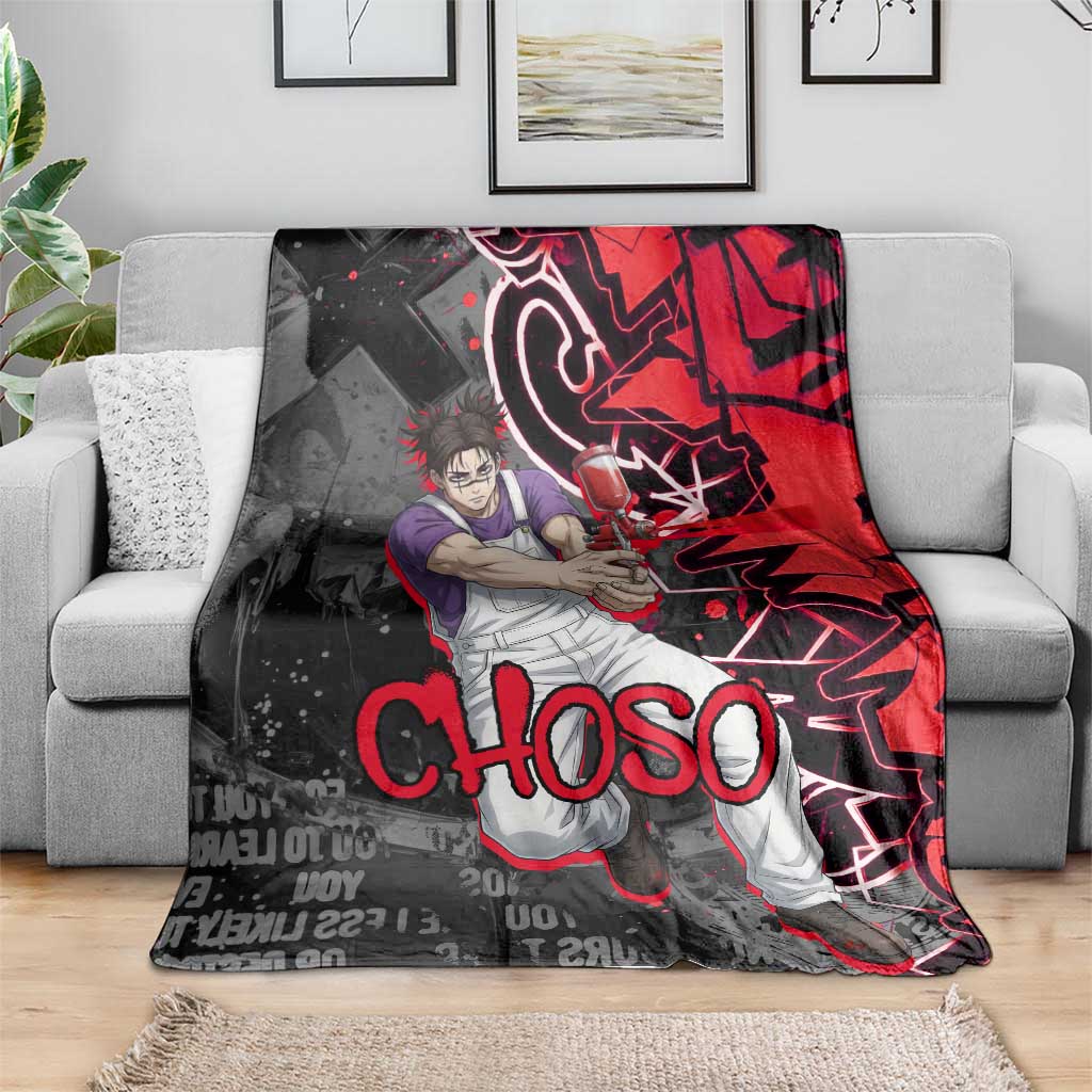 Choso Jujutsu Kaisen Blanket Urban Graffiti Street Art Style