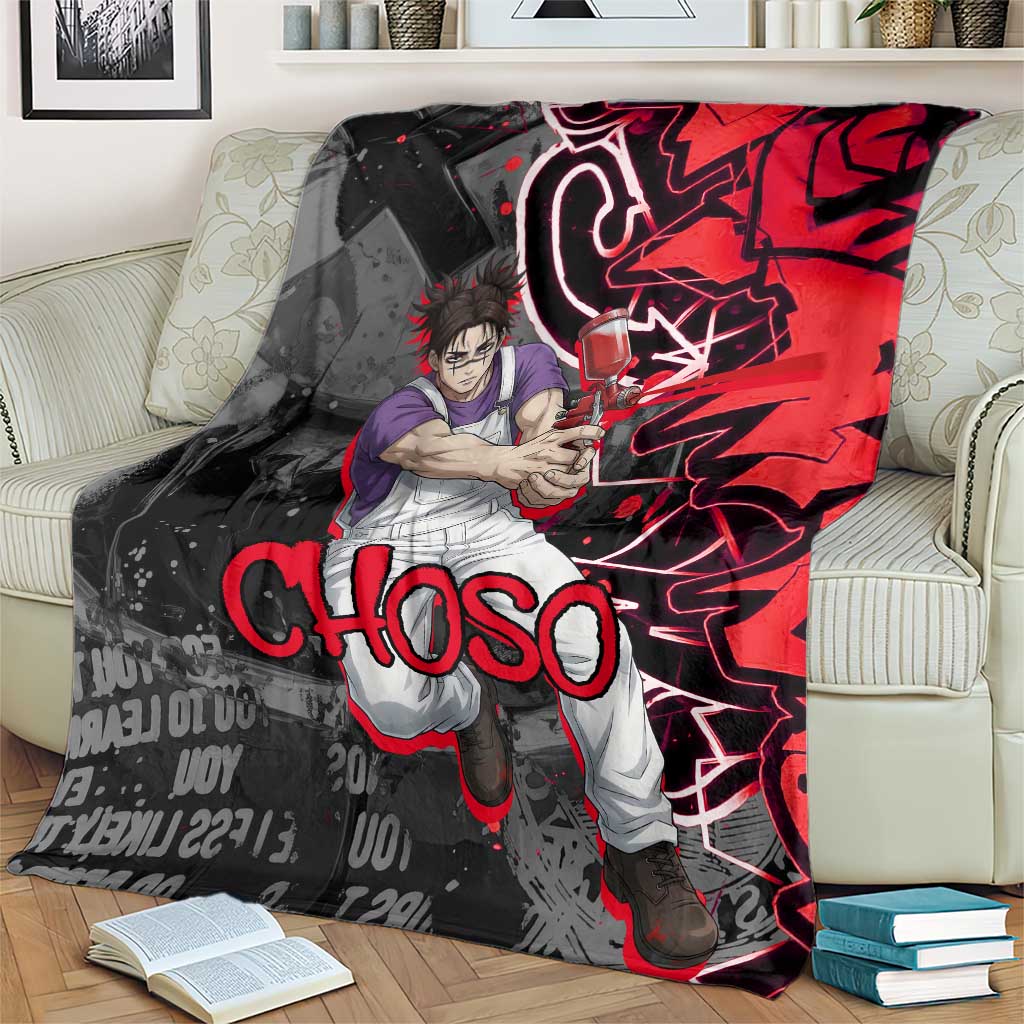 Choso Jujutsu Kaisen Blanket Urban Graffiti Street Art Style