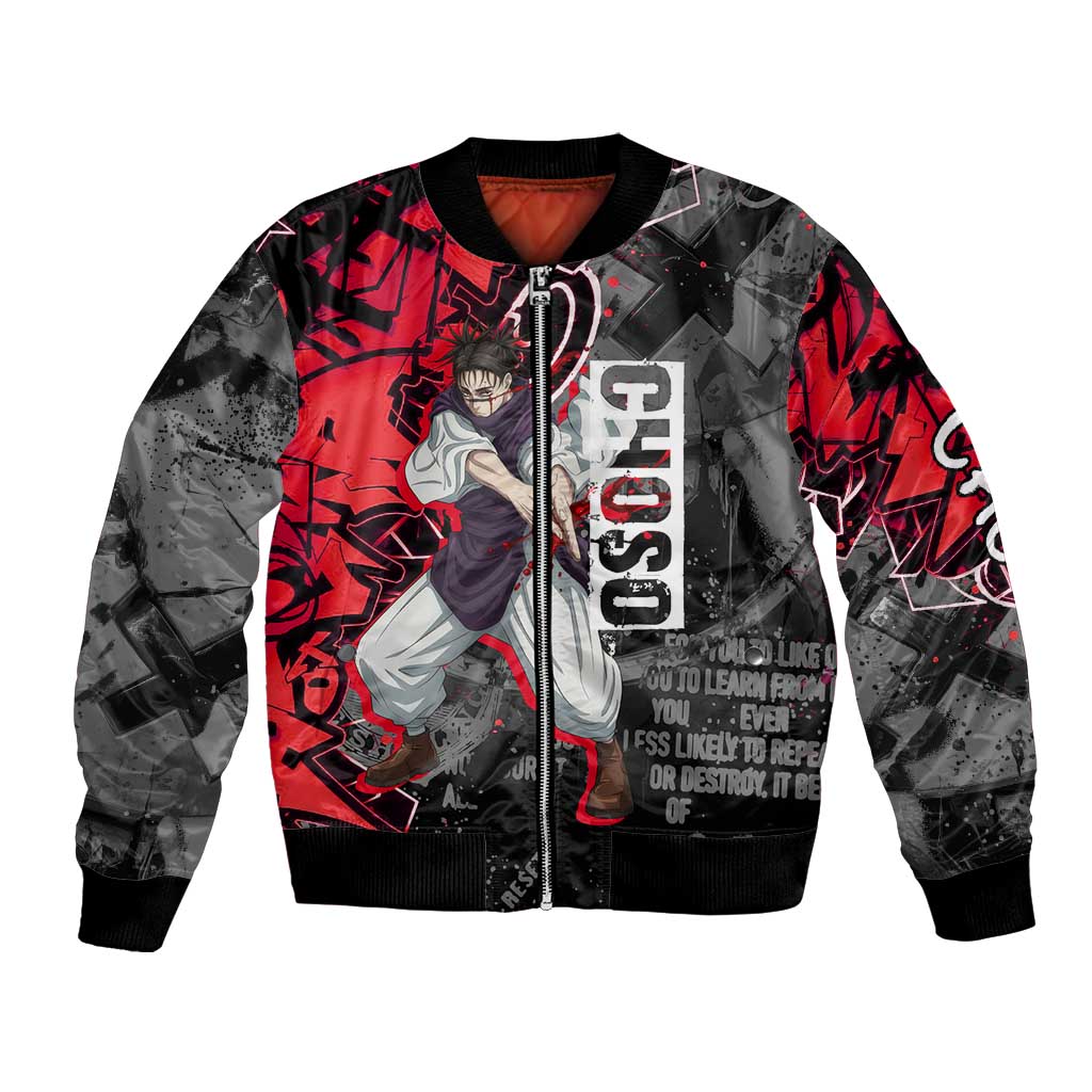 Choso Jujutsu Kaisen Bomber Jacket Urban Graffiti Street Art Style