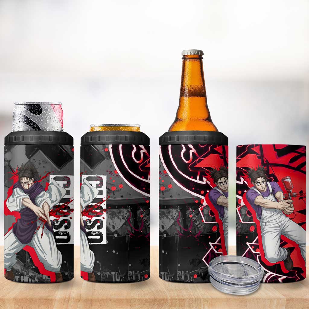 Choso Jujutsu Kaisen 4 in 1 Can Cooler Tumbler Urban Graffiti Street Art Style
