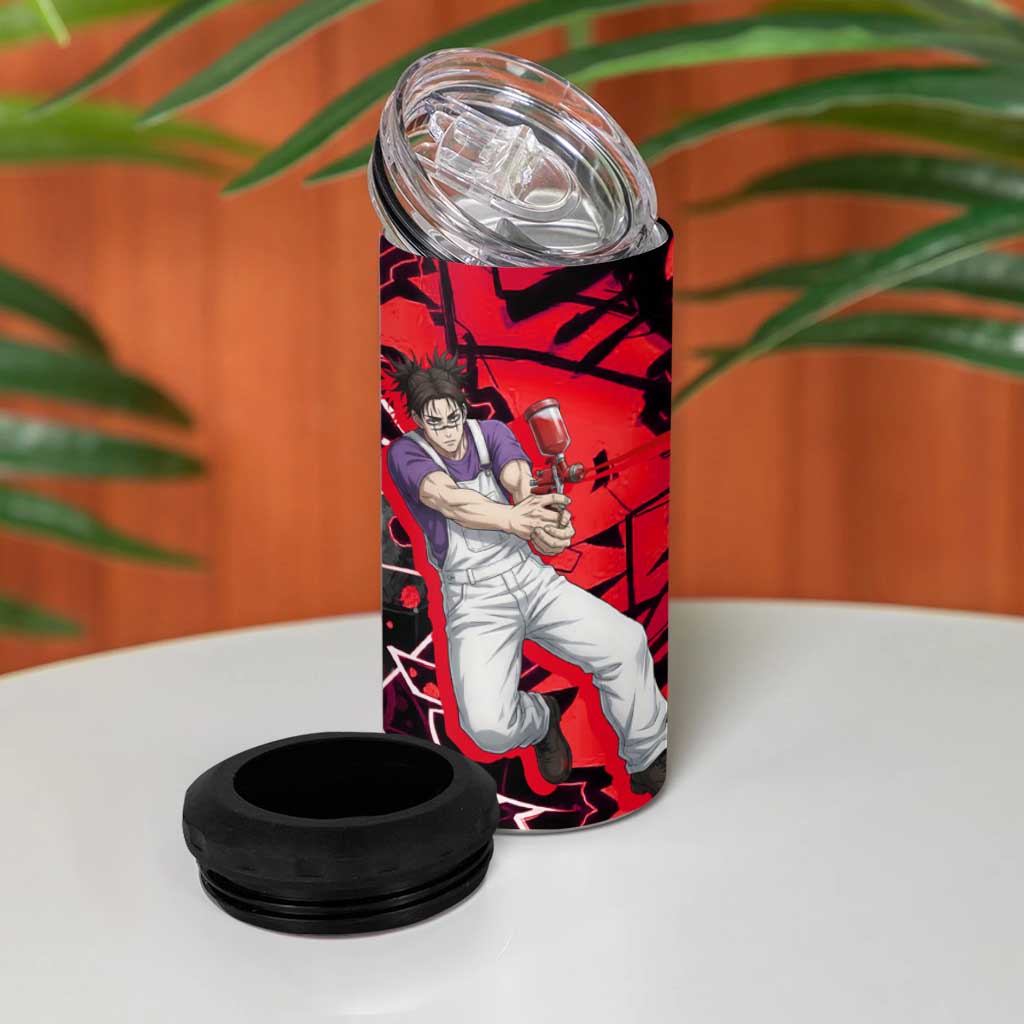 Choso Jujutsu Kaisen 4 in 1 Can Cooler Tumbler Urban Graffiti Street Art Style