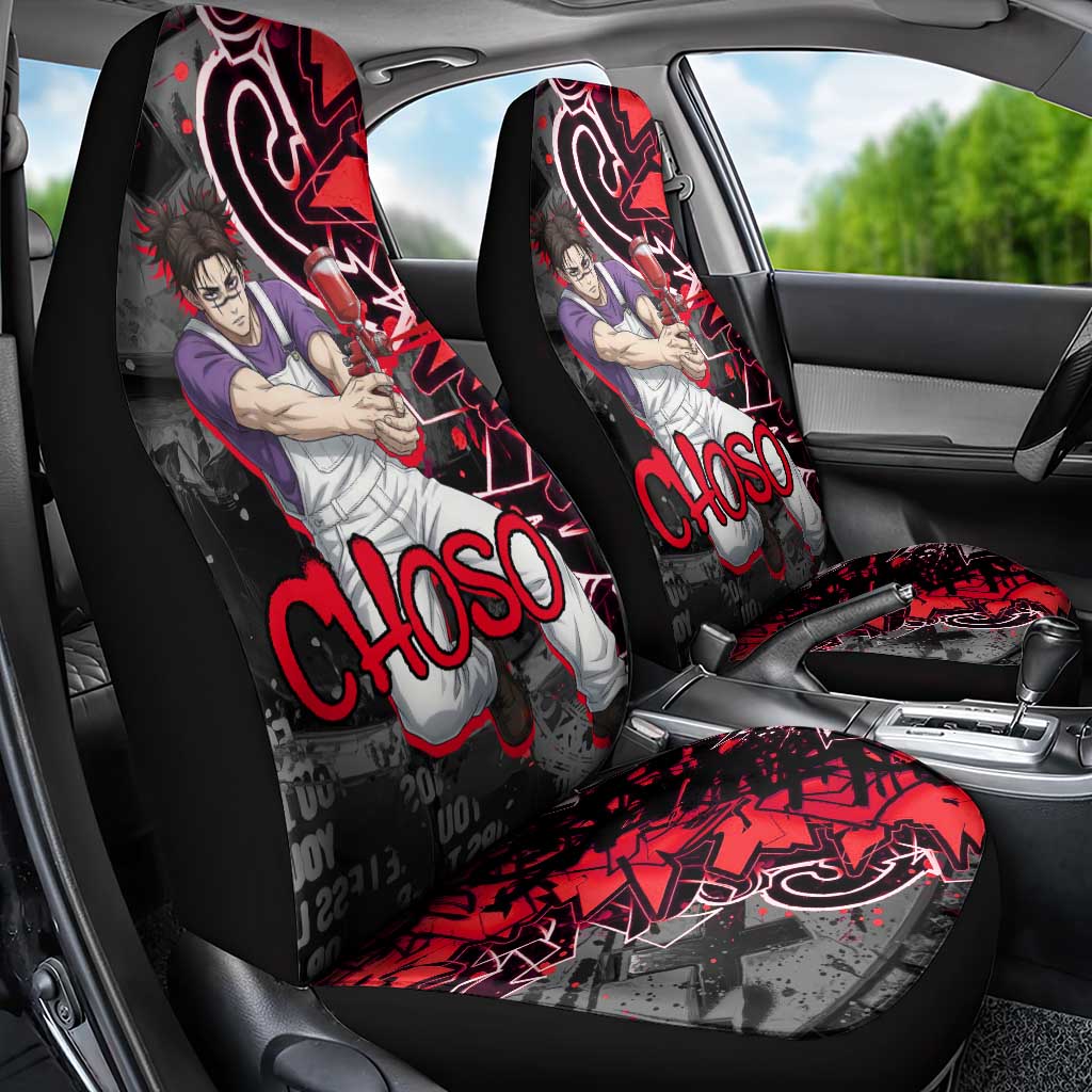 Choso Jujutsu Kaisen Car Seat Cover Urban Graffiti Street Art Style