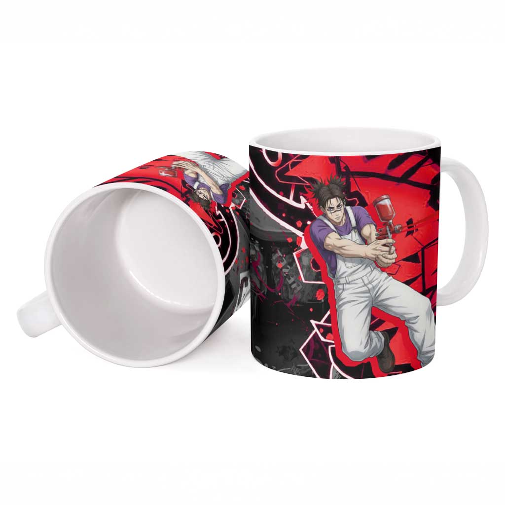 Choso Jujutsu Kaisen Ceramic Mug Urban Graffiti Street Art Style