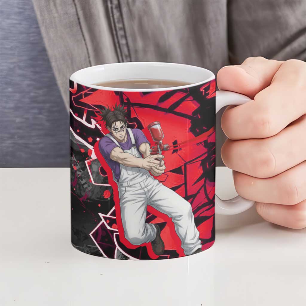 Choso Jujutsu Kaisen Ceramic Mug Urban Graffiti Street Art Style
