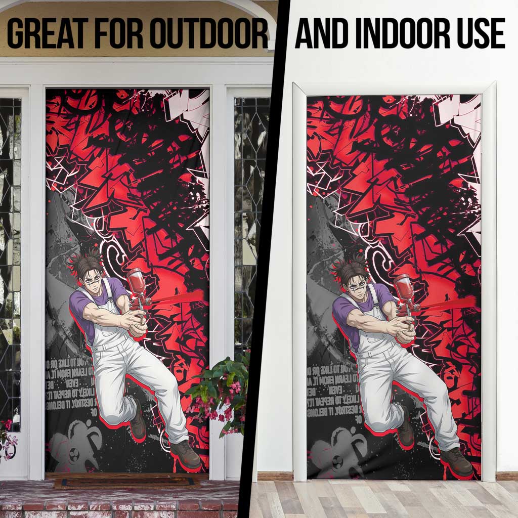 Choso Jujutsu Kaisen Door Cover Urban Graffiti Street Art Style