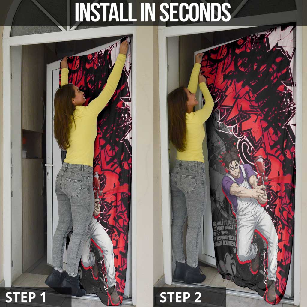 Choso Jujutsu Kaisen Door Cover Urban Graffiti Street Art Style