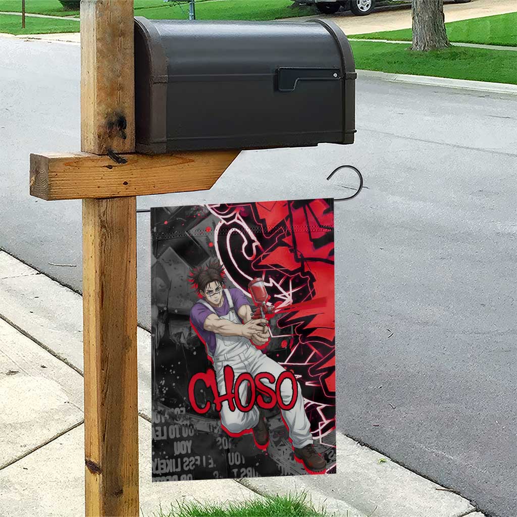 Choso Jujutsu Kaisen Garden Flag Urban Graffiti Street Art Style