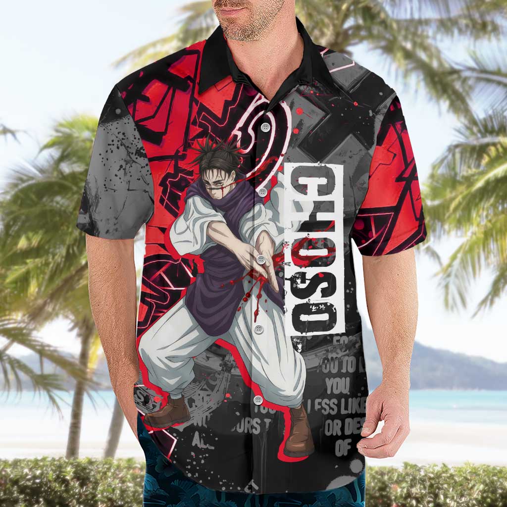 Choso Jujutsu Kaisen Hawaiian Shirt Urban Graffiti Street Art Style