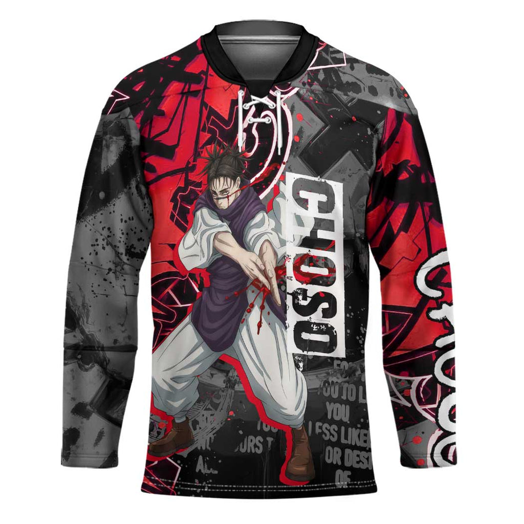 Choso Jujutsu Kaisen Hockey Jersey Urban Graffiti Street Art Style
