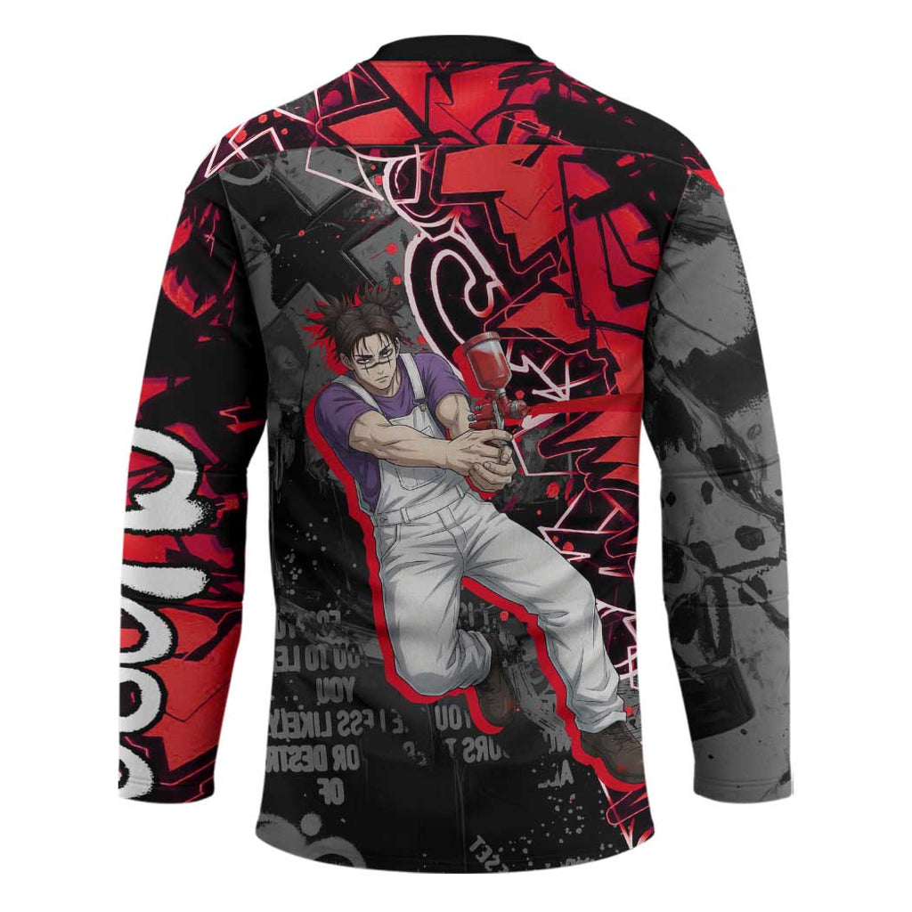 Choso Jujutsu Kaisen Hockey Jersey Urban Graffiti Street Art Style