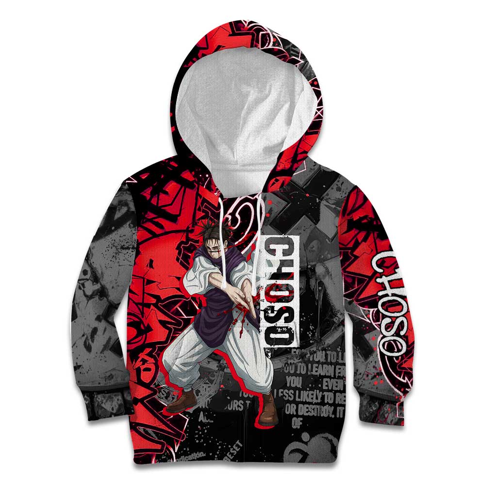 Choso Jujutsu Kaisen Kid Hoodie Urban Graffiti Street Art Style