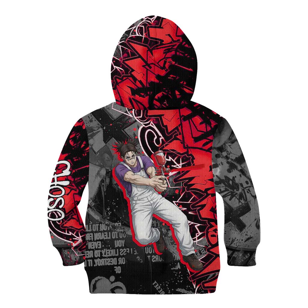 Choso Jujutsu Kaisen Kid Hoodie Urban Graffiti Street Art Style