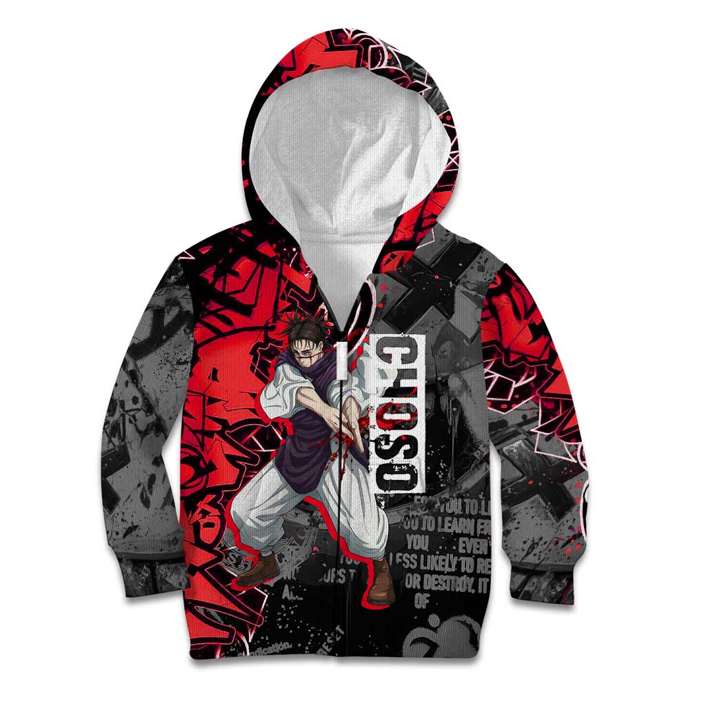 Choso Jujutsu Kaisen Kid Hoodie Urban Graffiti Street Art Style