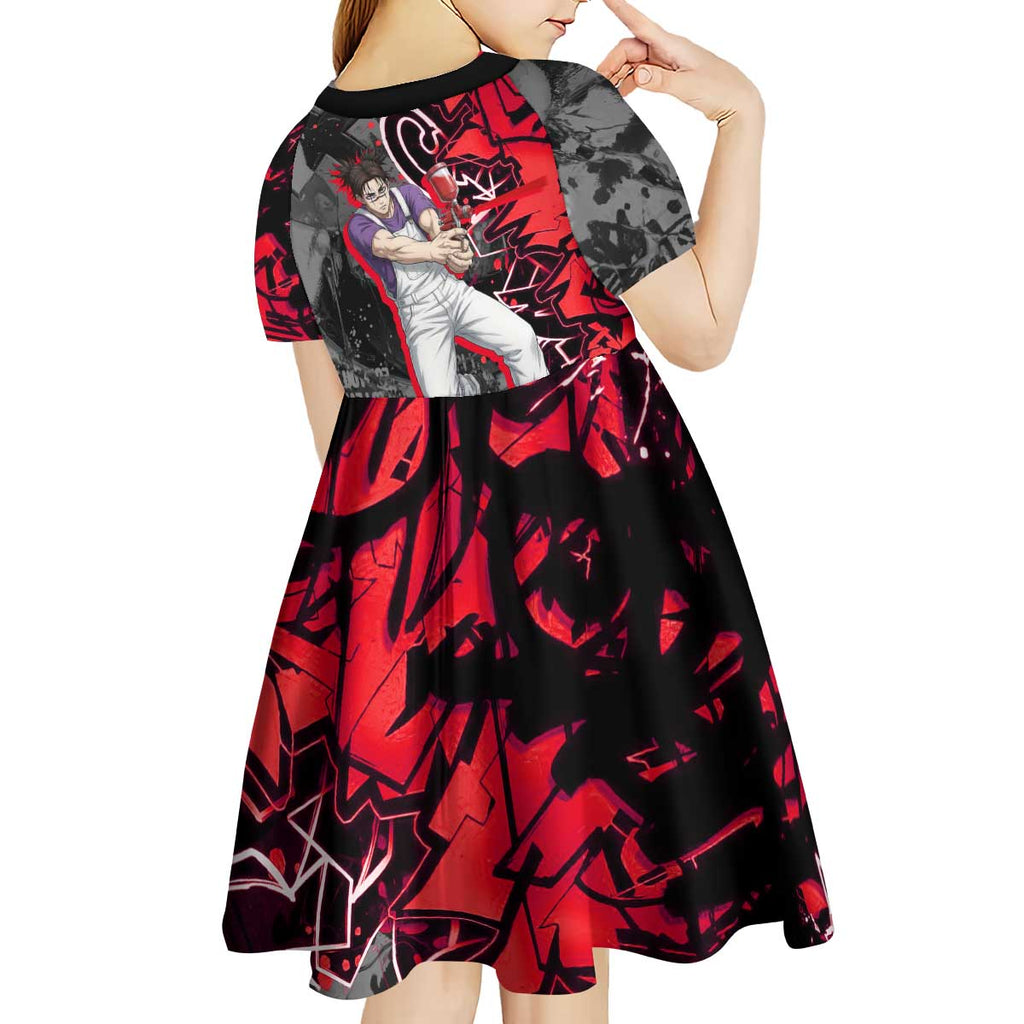 Choso Jujutsu Kaisen Kid Short Sleeve Dress Urban Graffiti Street Art Style