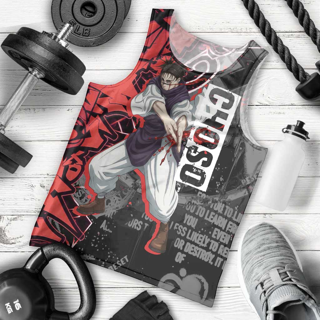 Choso Jujutsu Kaisen Men Tank Top Urban Graffiti Street Art Style